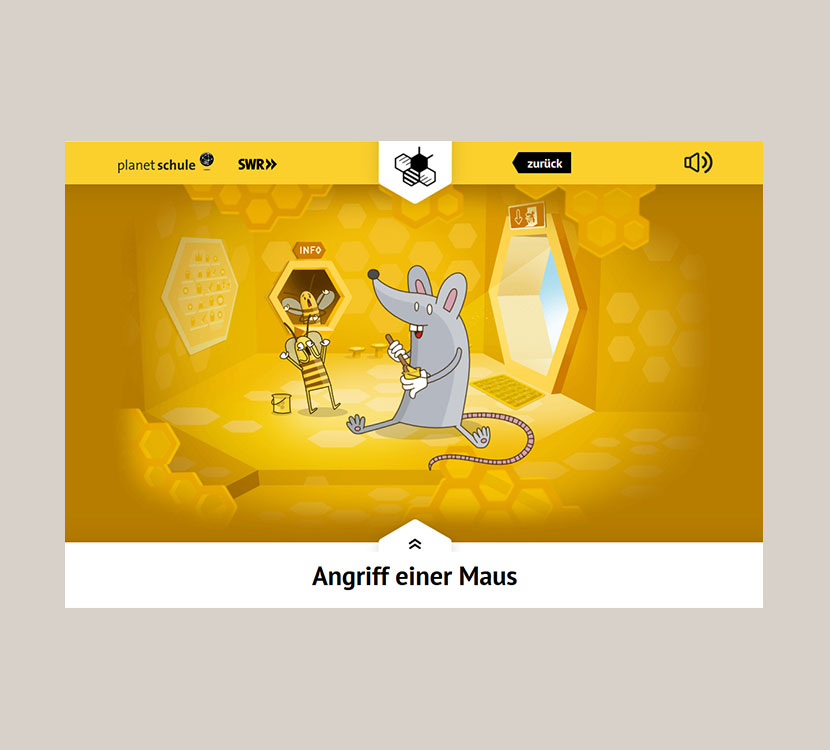 SVG-Animationen auf Trickfilmniveau: Die Honigbienen von Planet Schule